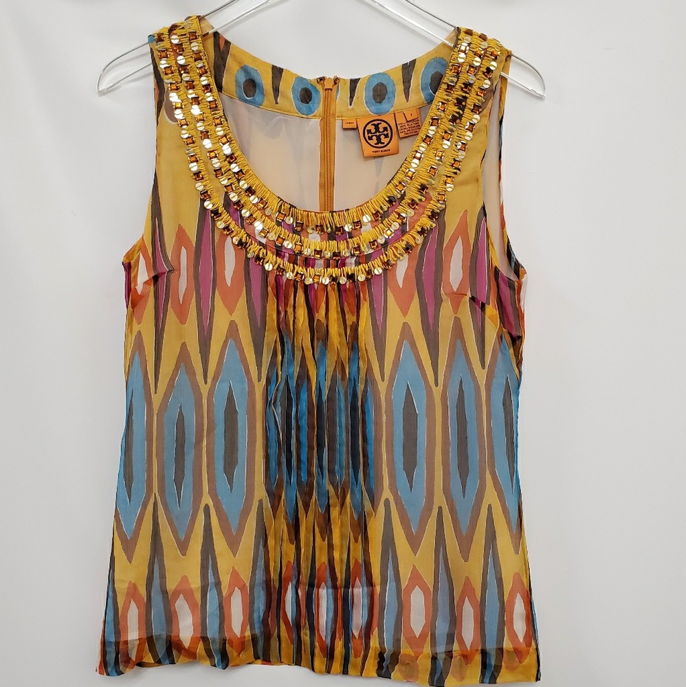 Tory Burch Multicolor Sleeveless Blouse